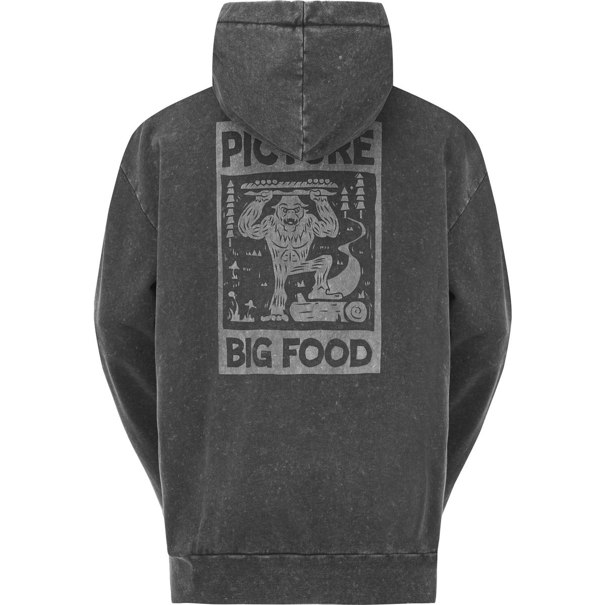 Picture Bigfoot Hoodie grey washed (B) S MSW0515BVapor Grey WashedS