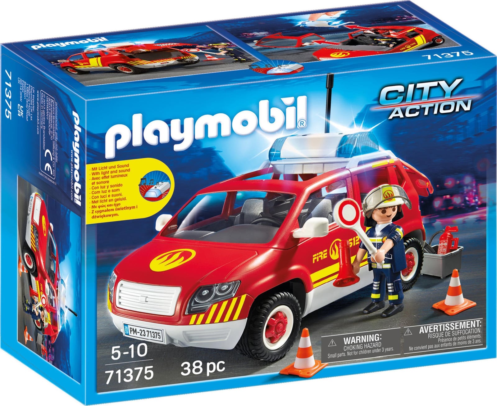 Playmobil City Action 71375 Brandweerwagen met licht en geluid