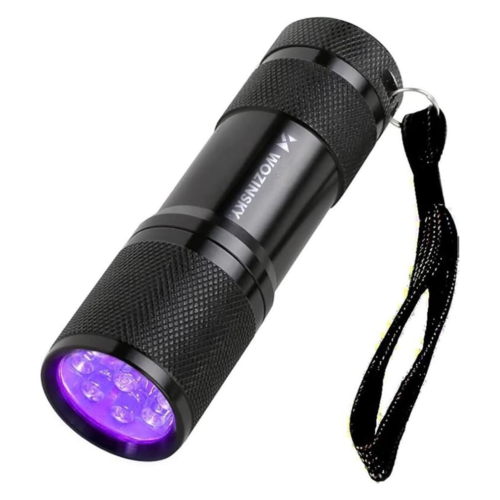 Wozinsky WLD-9L IP65 UV-Taschenlampe zur Spurensuche - Schwarz (8.70 cm) (1409315874)