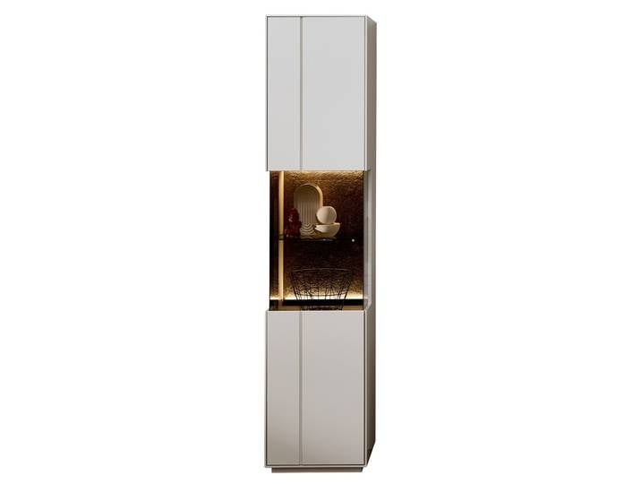 Vitrine COMO, creme, Holzfurnier