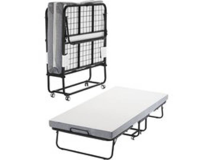 VEVOR Rollbett Klappbett mit 10 cm Matratze, faltbares Einzelbett mit Memory Foam-Matratze (190 x 98 cm), 204,1 kg belastbares Gästebett für Erwachsene, Metallbett für Schlafzimmer Wohnzimmer