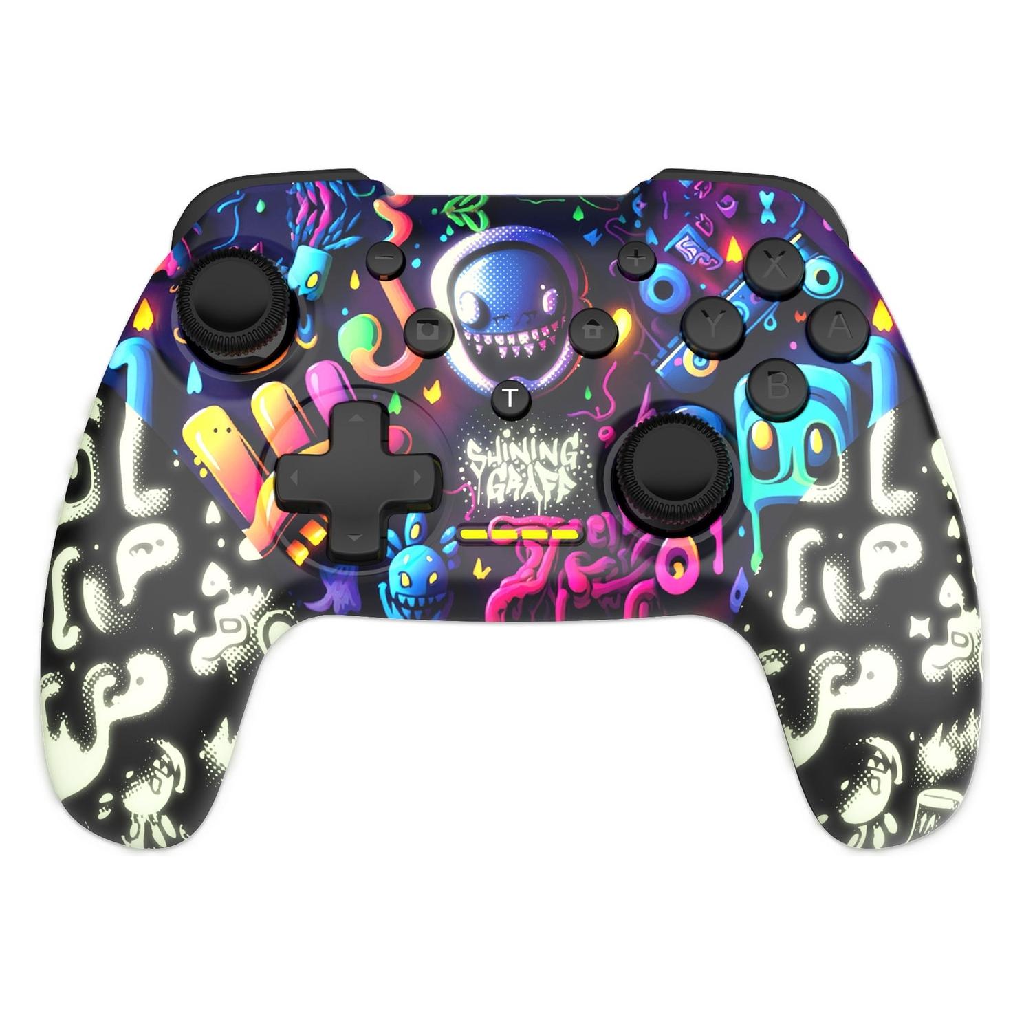 Freaks and Geeks - SWITCH & PC Wireless Bluetooth Controller - Shining Graff - Phosphoreszierend (PC, Switch) (ACFG0058)