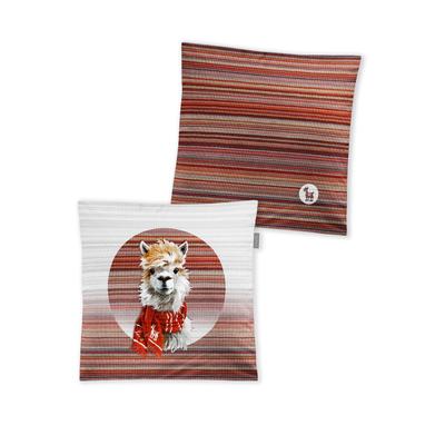 Dekokissen IRISETTE "Soft-Set 8956", rot, B:45cm L:45cm, Obermaterial: 100% Polyester, Dekokissen_Sitzkissen_Kissenhüllen, kuschelig weich