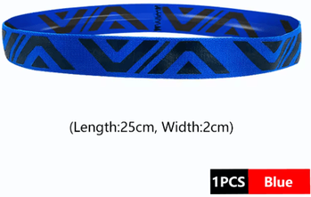 Inspire Picks Breathable Sports Sweat Headband Wide Elastic Stretch Hairband For Running, Yoga & Fitness blue