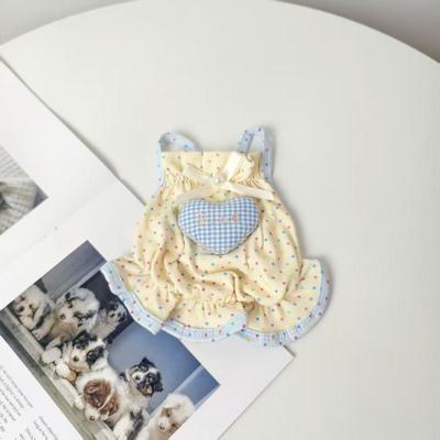 Fusion Finds Sweet Polka Dot Dog Dress Breathable Pet Dress For Small Dogs & Cats Summer Puppy Outfit 2 s
