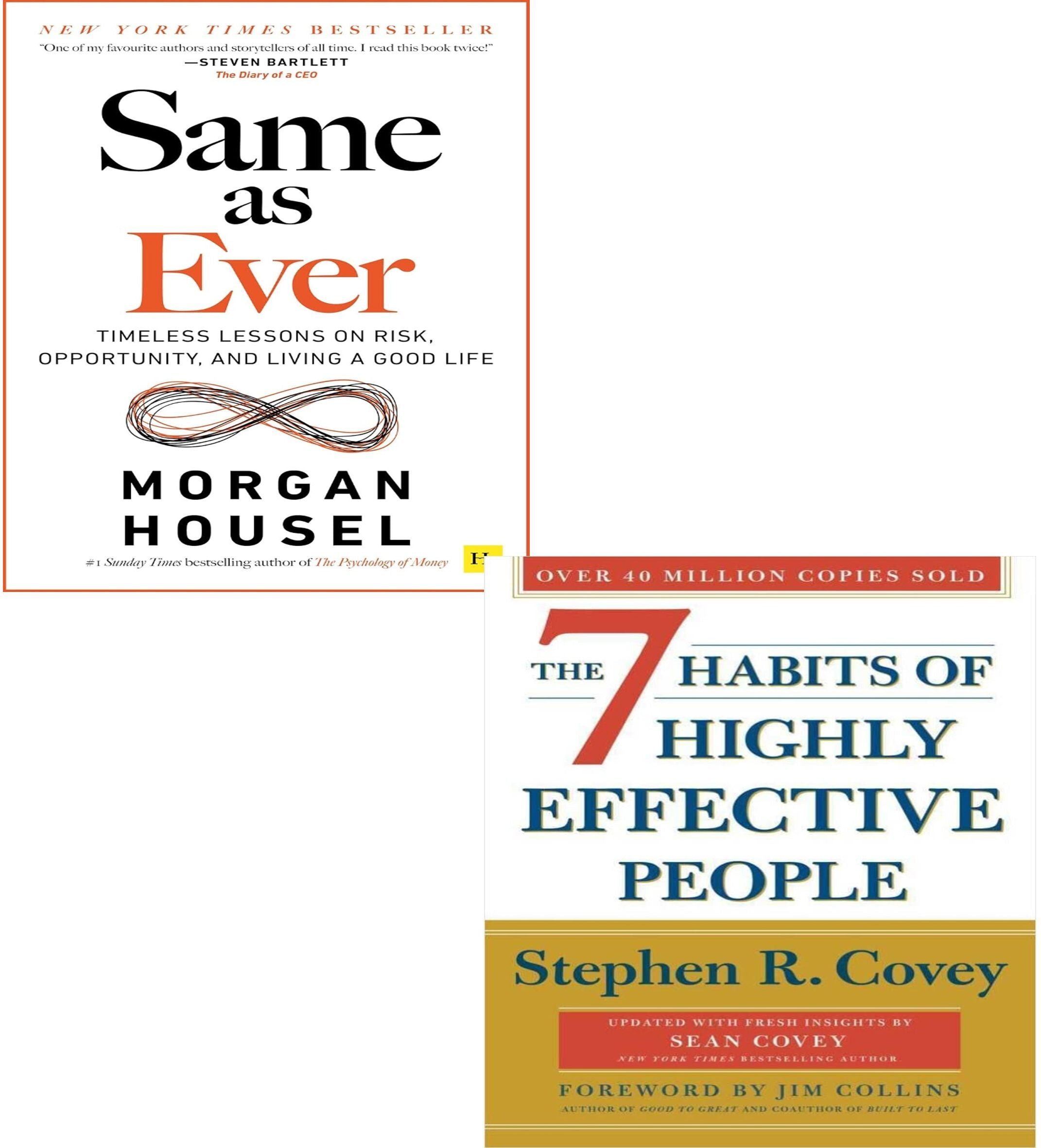 Harriman House Same As Ever & The 7 Habits of Highly Effective People 2 Book Set – Success, Habits & Personal Growth Collection