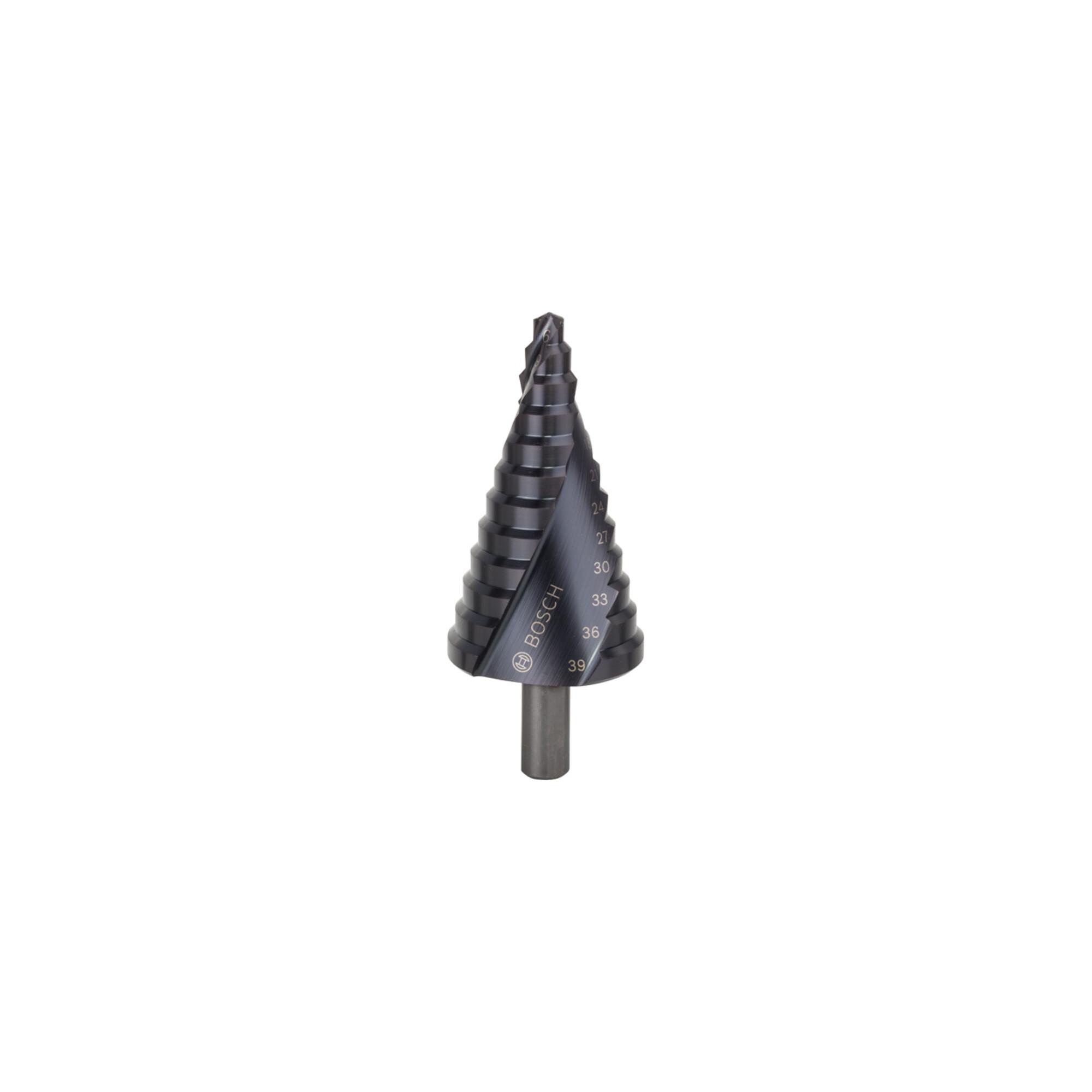 BOSCH Stufenbohrer HSS-AlTiN 6 - 39 mm 10 mm 93,5 12 Stufen (2608588068)