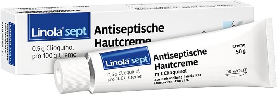 Linola sept Antiseptische Hautcreme mit Clioquinol