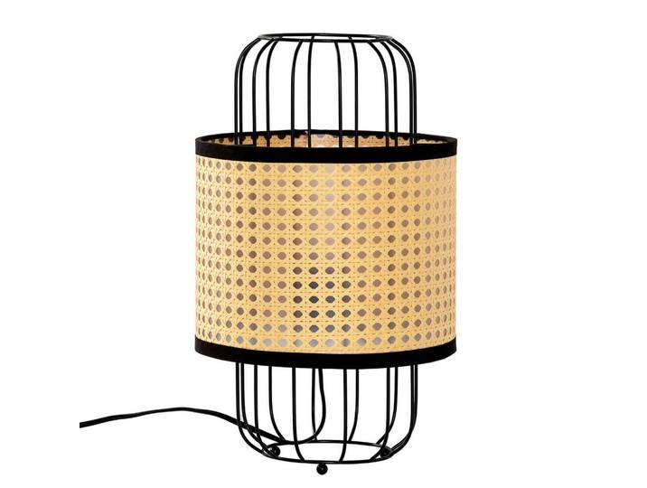 VS Venta-stock Tischleuchte 38/38/38 Nozomi, Beige, Kunststoff, Rund,Rund, E27, 38x38x38 cm, Lampen & Leuchten, Innenbeleuchtung, Tischlampen