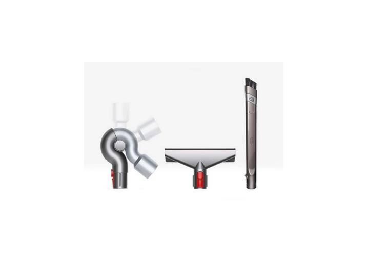 DYSON Staubsaugerdüsen-Set Bürstenset , rot (edelstahlfarben, rot), Staubsaugerdüsen, Staubsaugerdüsen-Set
