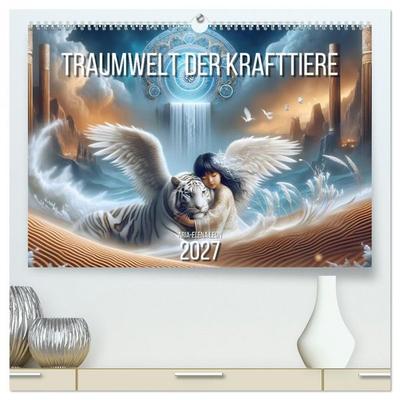 Traumwelt der Krafttiere (hochwertiger Premium Wandkalender 2027 DIN A2 quer), Kunstdruck in Hochglanz