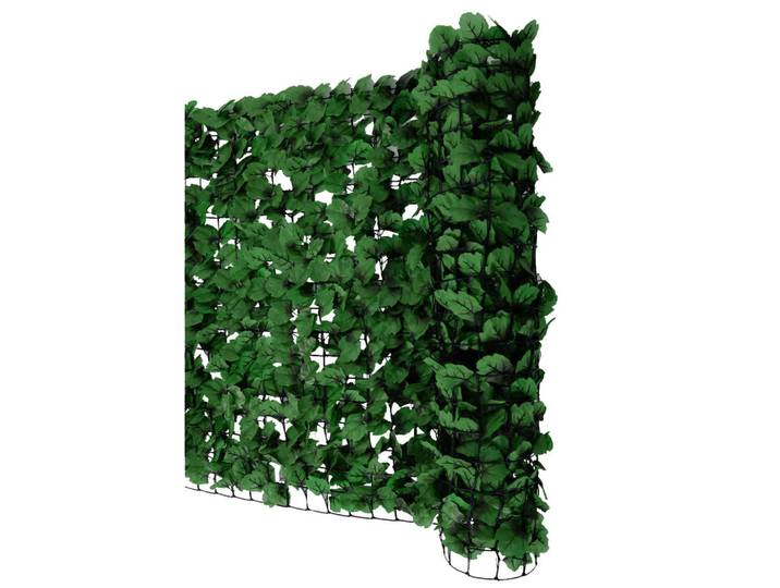MCW Balkonsichtschutz Blatt Dunkelgrün, Kunststoff, 300x150 cm, Sonnenschutz, Sichtschutz