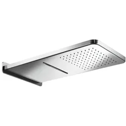 Herzbach Living Spa Wand-Regenbrause 11.664000.1.01 Edelstahl poliert, 593x270mm, Regen/Schwall