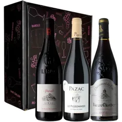 Wein Geschenkset  - Verkostung südliche Rhône - 3 Fl. - 2.25L