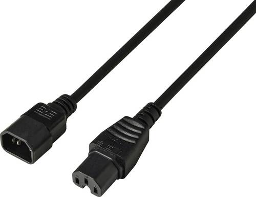 Sygonix SY-7154356 Strom Anschlusskabel Schwarz 1.80m