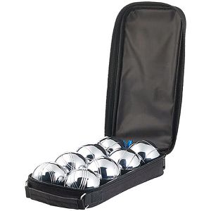 Böttcher-AG Boule-Set NX-5875-906, 11-teilig, 8 Boule- & 1 Zielkugel mit Zubehör, aus Metall