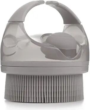 ModernMart Silicone Body Scrubber Brush With Soap Dispenser For Deep Cleansing & Gentle Massage gray