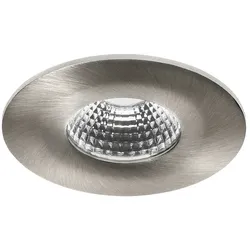 Brumberg Outdoor LED Einbaustrahler OBIRA, IP65, 230V, 6.9W 3000K 550lm 38°, CRi >80, DOB mit AB, dimmbar, starr, nickel matt BRUM-12647153