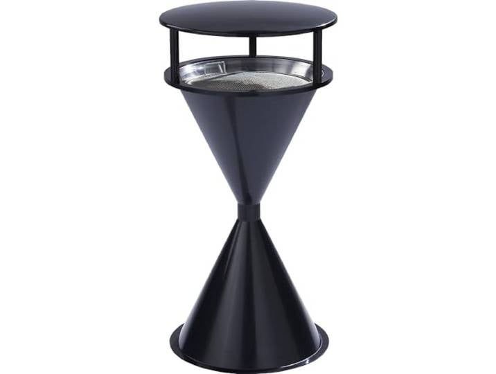 VAR Kegel-Standascher aus Kunststoff Mit Dach, schwarzgrau