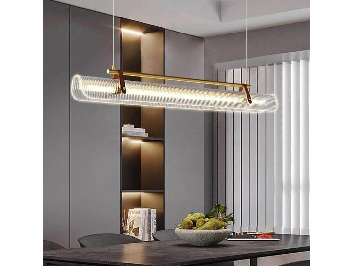Lampe suspendue en acrylique minimaliste moderne nordique, luminaire pour salle à manger, bureau, salle d'exposition, comptoir de bar