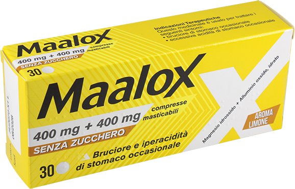 Gmm Farma Maalox*30cpr Mast 400mg+400mg