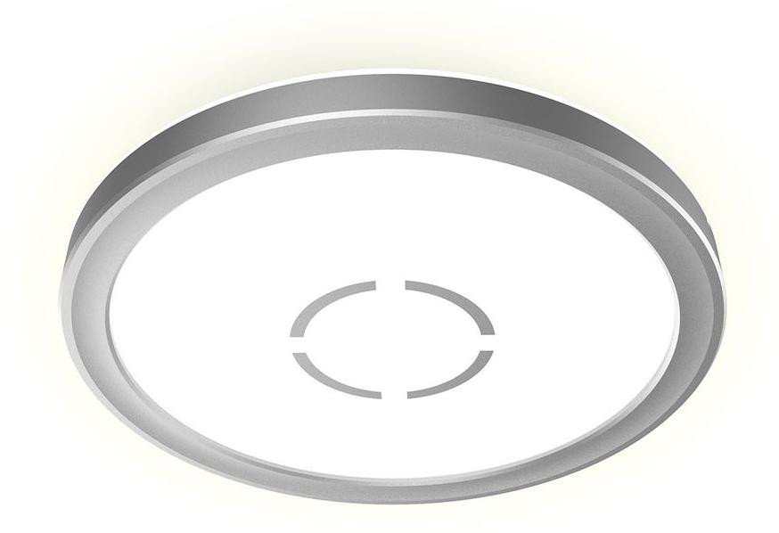 Briloner Slim LED-paneel Zilver Rond met Achtergrondverlichtingseffect Diameter: 19 cm