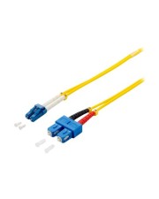 equip LC/S 9/125m 10m LC SC Gelb Glasfaserkabel Optical Fiber Patch Cord OS2 (254336)