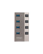 StarTech.com 4-PORT SELF-POWERED USB-C HUB WITH INDIVIDUAL ON/OFF SWITCHES (5G4AIBS-USB-HUB-EU)