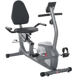 HOMCOM Liegeergometer mit LCD-Anzeige 8 stufig Magnetwiderstand bis 110 kg