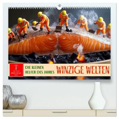 Winzige Welten - die kleinen Helfer des Jahres (hochwertiger Premium Wandkalender 2027 DIN A2 quer), Kunstdruck in Hochglanz