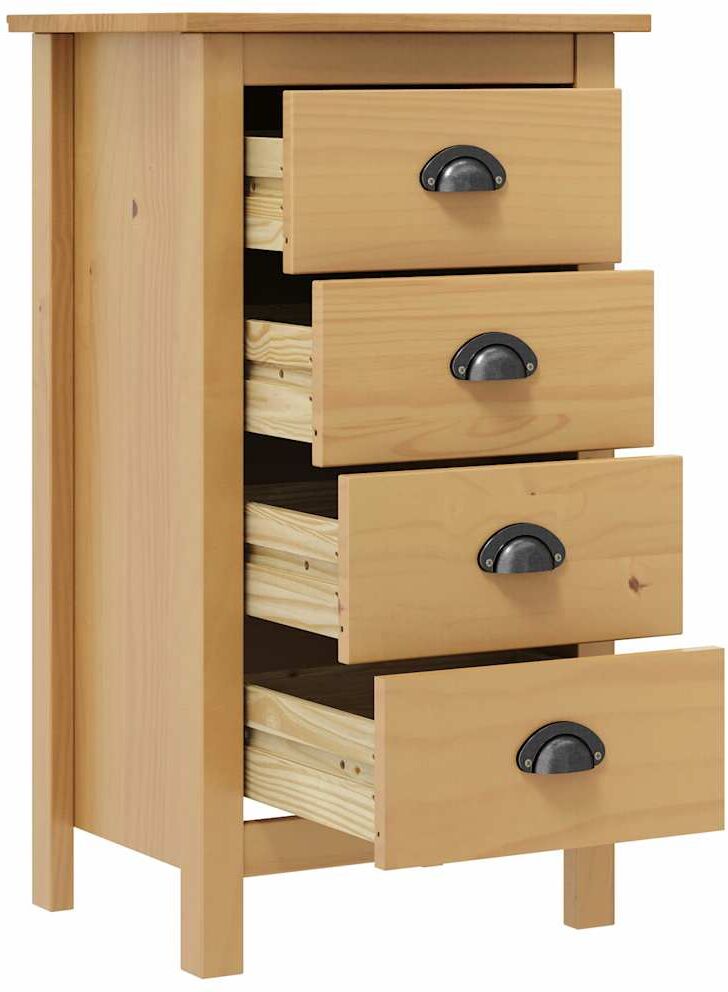 vidaXL Buffet Hill 46x35x80 cm Bois de pin solide