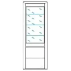Ideal Möbel Korsika Vitrine links Type 07