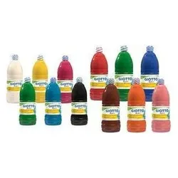 Giotto, Künstlerfarbe + Bastelfarbe, Gouachefarbe ELIOS, 1.000 ml, farbig sortiert malfertige Farben, leicht anzuwenden, untereinander m (1000 ml)