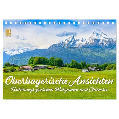Oberbayerische Ansichten - Unterwegs zwischen Watzmann und Chiemsee (Tischkalender 2027 DIN A5 quer), CALVENDO Monatskalender