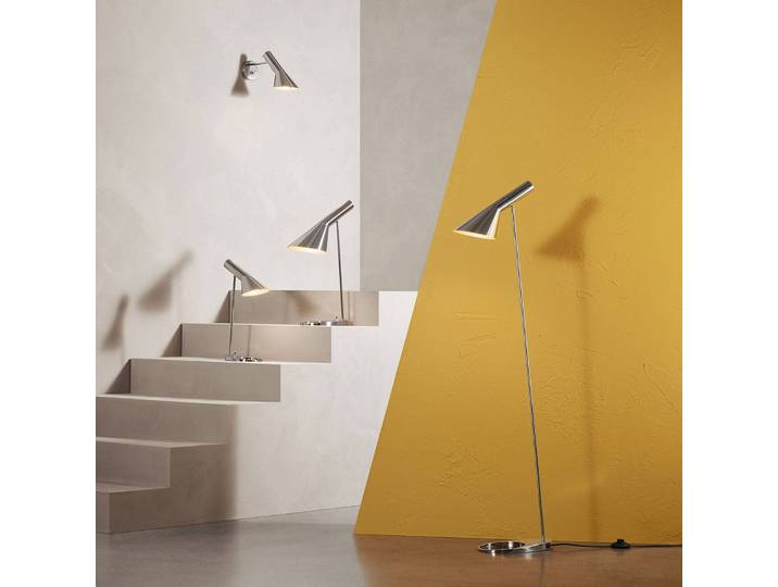 Design wandlamp AJ, alu / grijs / zink, Woon-/ Eetkamer, metaal, Design, Wandlamp design