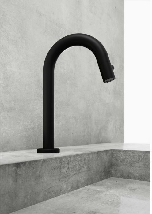 HANSANOVA Style Waschtisch-Standventil 5093810133 ohne Ablaufgarnitur, Ausladung 94mm, mattschwarz