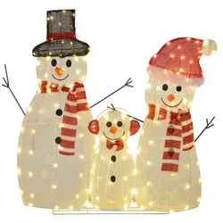 148ER LED Schneemann, Weihnachtsdeko in warmweiß, Weihnachtsbeleuchtung