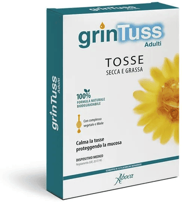Aboca Grintuss Adulti Sciroppo Tosse Secca E Grassa 12 Flaconcini