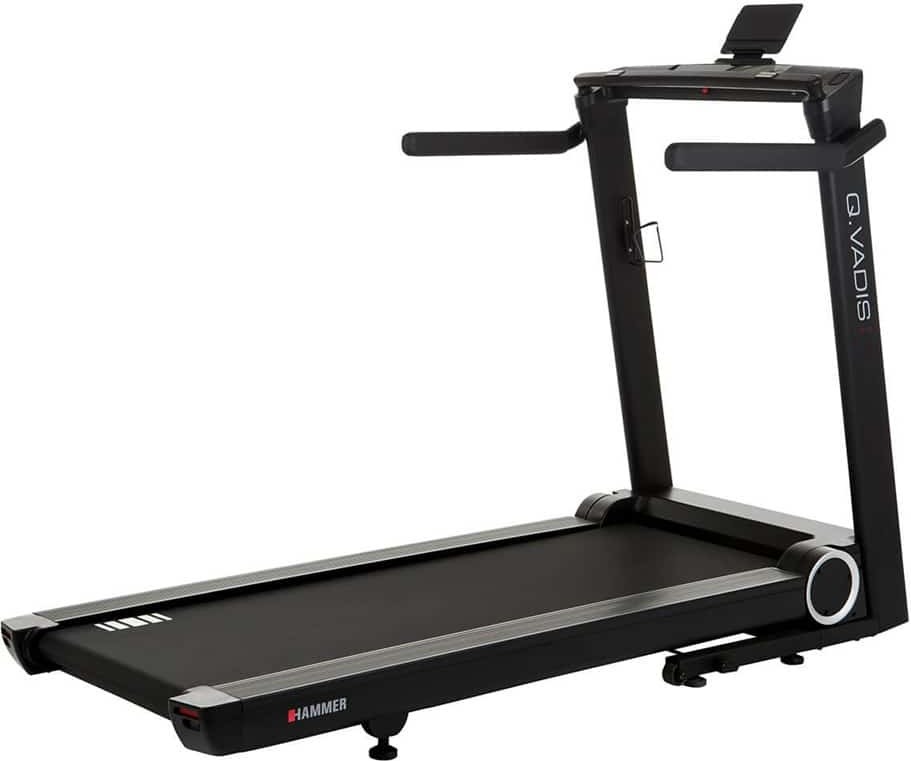 HAMMER Q. VADIS 7.0, 150 kg, 22 km/h, Kalorien, Distanz, Herzfrequenz, Incline, Geschwindigkeit, Zeit, 2 Benutzer, Schwarz, 0 - 12%