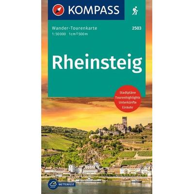 KOMPASS Wander-Tourenkarte Rheinsteig 1:50.000, Sonstige von , KOMPASS Freytag & Berndt, 978-3-99121-498-4