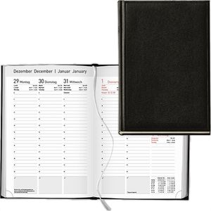 Happy-Produkt Buchkalender 202402626, Jahr 2026, A5, Wochenplaner, 1 Woche = 2 Seiten