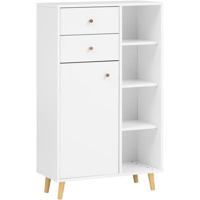 Midischrank SCHILDMEYER "Bjarne, Midischrank, Made in Germany, B: 60,2 cm", weiß, B:60,2cm H:113,4cm T:33cm, Schränke, Midischrank, Solide Verarbeitung - Dieses Produkt ist in Deutschland gefertigt