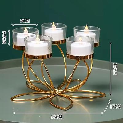 Uplift Essentials Retro Iron Candlestick Holder 5 Heads