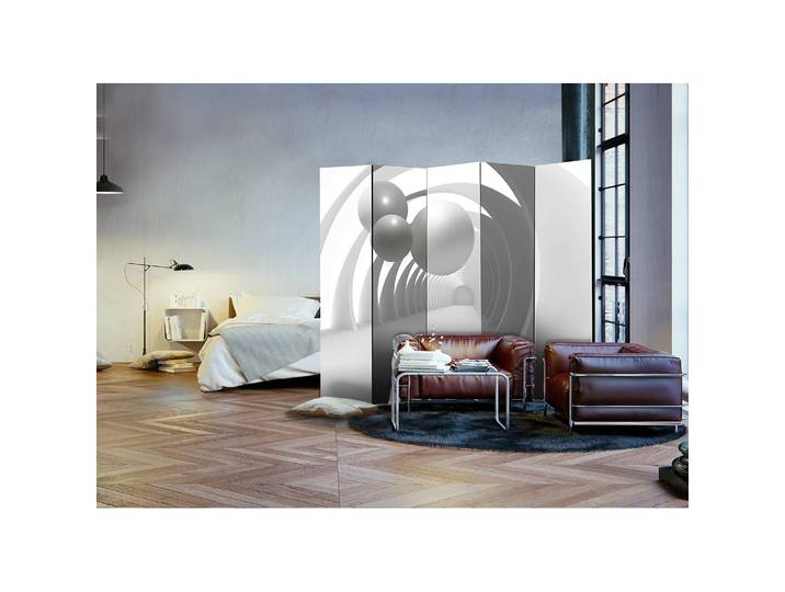 Paravent White Tunnel Fleece Weiß 225 x 172 x 3cm