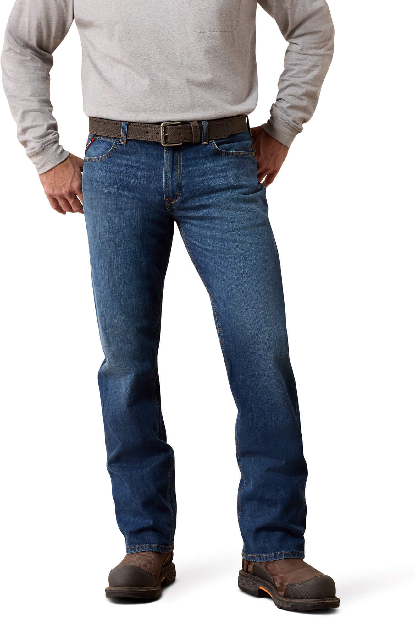Men's Flame-Resistant M5 Straight Enduro DuraStretch Leg Jeans in Calville, Size: 32 X by Ariat