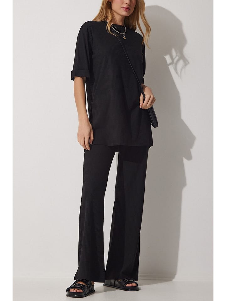Milan Kiss 2tlg. Outfit in Schwarz - M