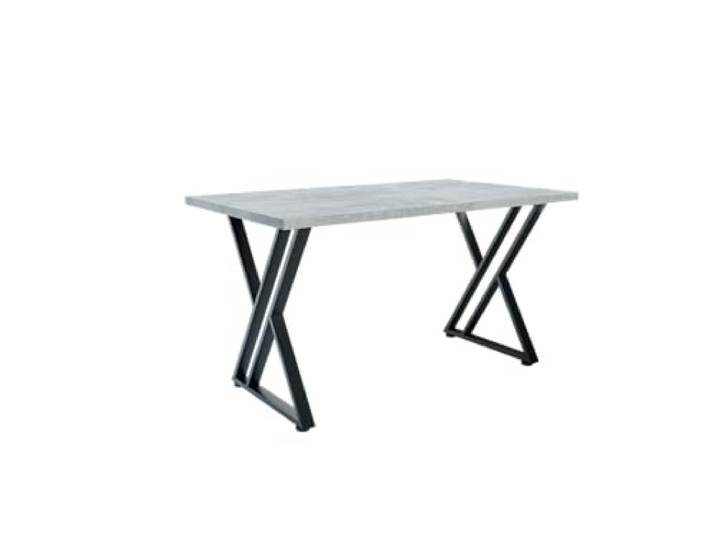 Shefa Line Esstisch New York 140 cm Beton-Optik Grau – Moderner Esszimmertisch für 4-6 Personen – Küchentisch Industrial Design – Stabiler Tisch für Esszimmer & Küche