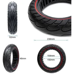Ultraleichtes Vollrad 10x2,5-6,1/B44 rote Linie [Nedong]