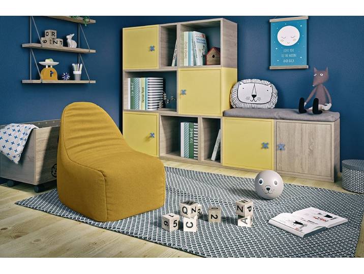 Sitzsack Dolino - Blau - Luxusbetten24