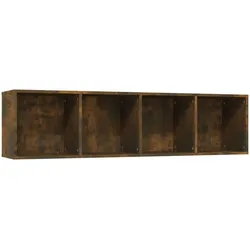 vidaXL Bücherschrank/TV-Schrank Räuchereiche 143x30x36cm Holzwerkstoff